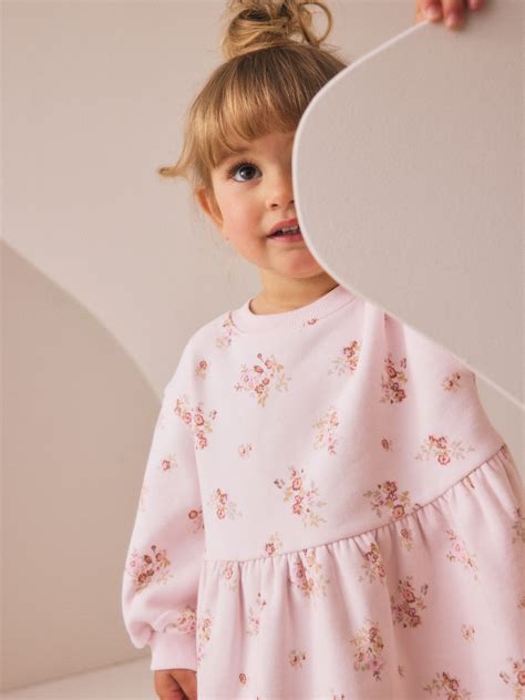 Buy Cream Floral Sweat Dress (3mths-7yrs) from the Next UK online shop