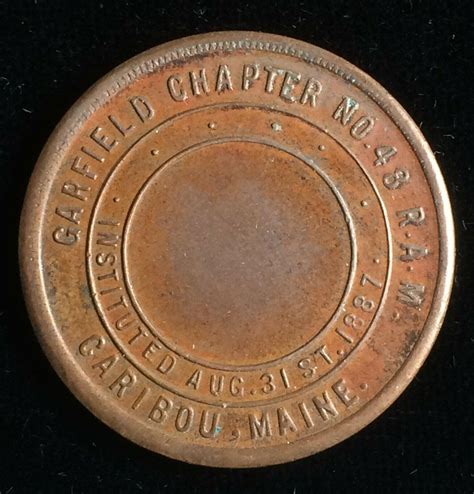 Masonic Penny (Token) Garfield Chapter, Caribou, ME | #3917995343