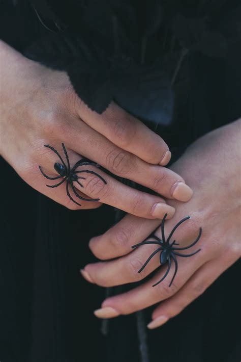 Male Black Widow Spider Tattoo