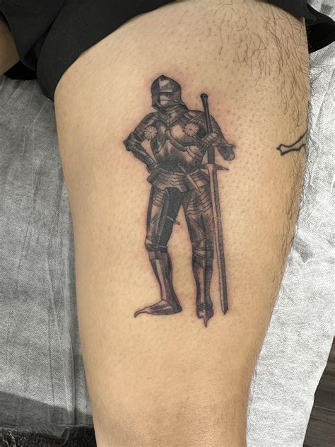 medieval woodcut tattoo 6