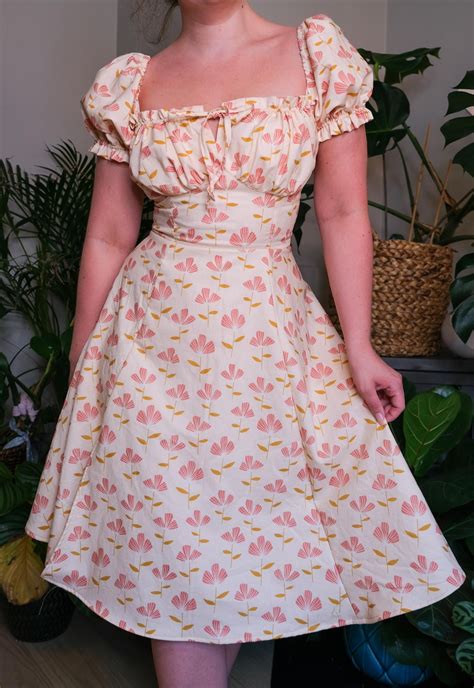 My take on the Milk Maid dress by Lydia Naomi : r/sewing