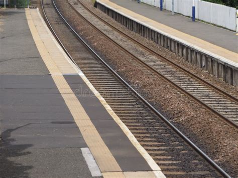 Railway station platform stock image. Image of cityscape - 121621453