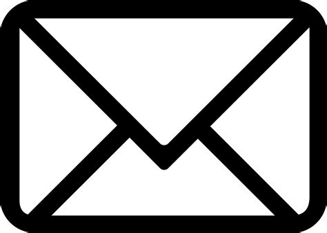 white email icon transparent background