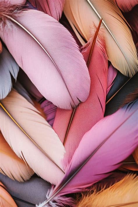 Elegant Feather Motifs for Spiritual Retreat Brochures. Stock ...