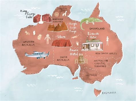 route map  ultimate outback air adventure illustrated map