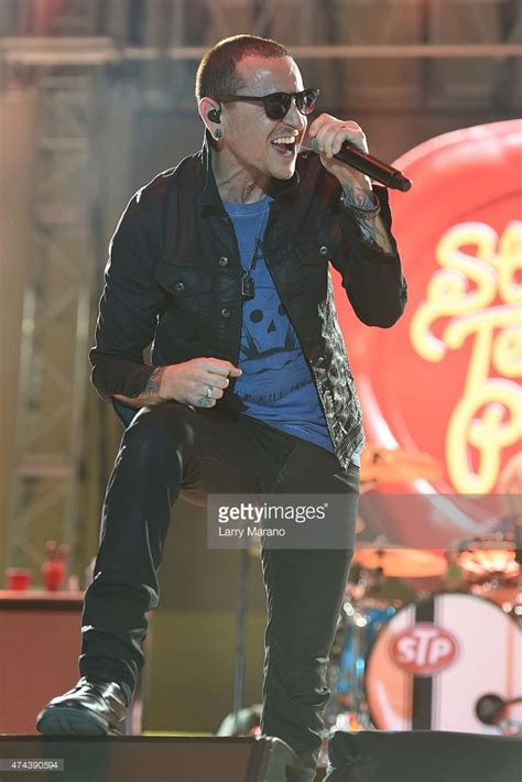 Chester Bennington of Stone Temple Pilots performs during Day 4 of... | Chester bennington ...