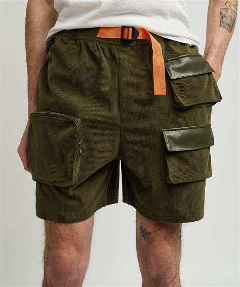 Delta Utility Corduroy Cargo Shorts - Green – Reason Clothing