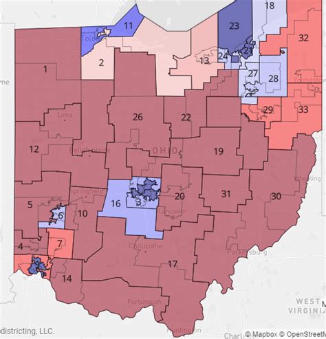 2020 presidential election results by Ohio Senate district : r/Ohio