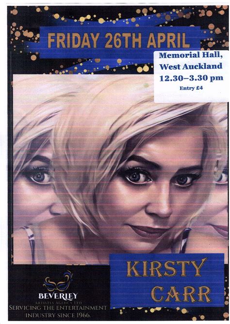 Rollin' Back The Years with singer Kirsty Carr - West Auckland Memorial