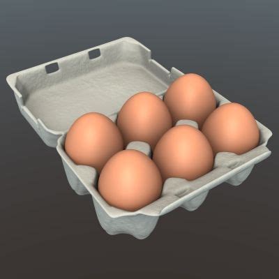 Egg Carton 3D Model $6 - .max .3ds .unknown .obj .w3d - Free3D