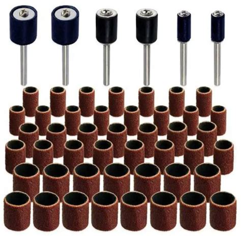 338pcs Sanding Kit Fits Dremel Includes Rubber Drum Mandrels - 1/2 3/8 ...