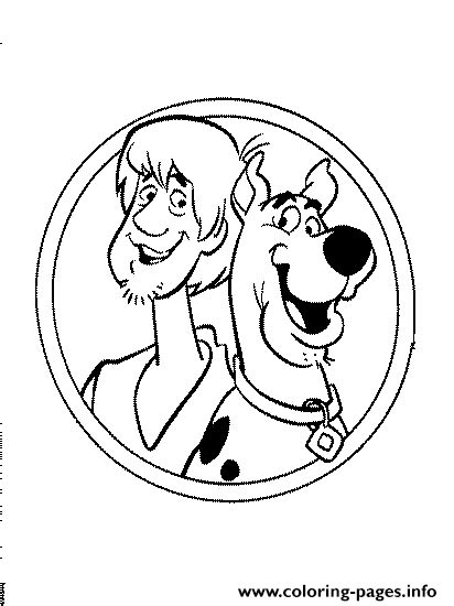 Shaggy And Scooby Doo De8b Coloring page Printable