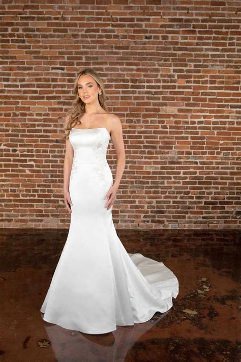 Simple strapless wedding dress 60 photos - Astyledwedding.com