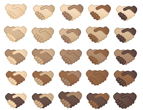 Multi-skin toned handshake emoji coming to Apple and Google in 2022 ...