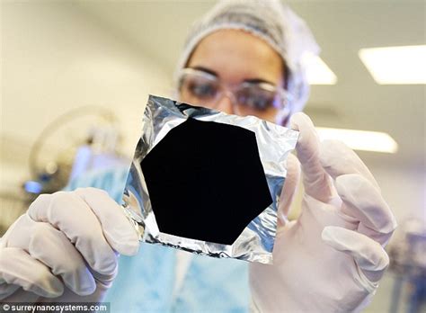 The world's blackest material Vantablack developed as spray paint