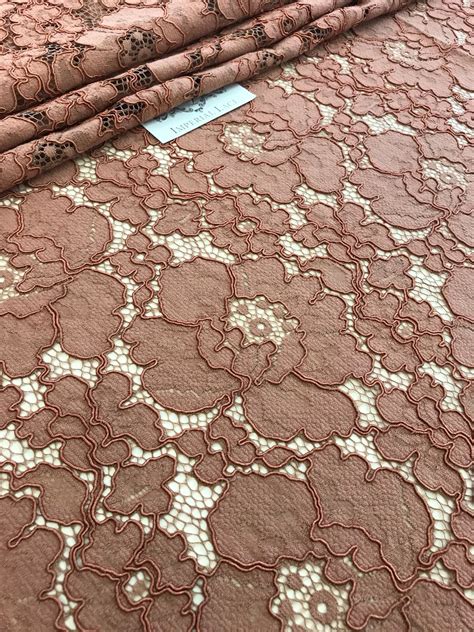 Brown lace fabric - Guipure lace - lace fabric from Imperiallace.com