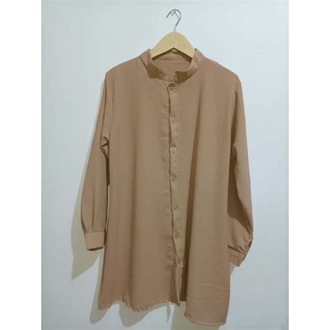 jual tunik kerah shanghai bahan airflow premium shopee indonesia