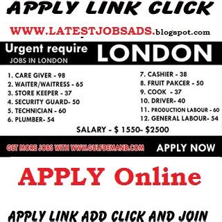 latest urgent vacancy  london  latest jobs ads