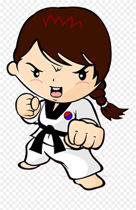 Taekwondo Karate Martial Arts Woman Kick - Tae Kwon Do Clipart - Png ...