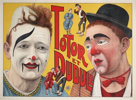 affiche voor de clowns totor  dudule ca  huis van alijn