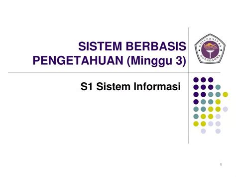 sistem berbasis pengetahuan minggu  powerpoint