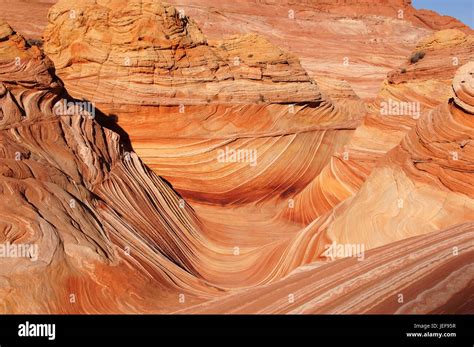 The wave in the Vermilion Cliffs Wilderness canyon, Die Welle im ...