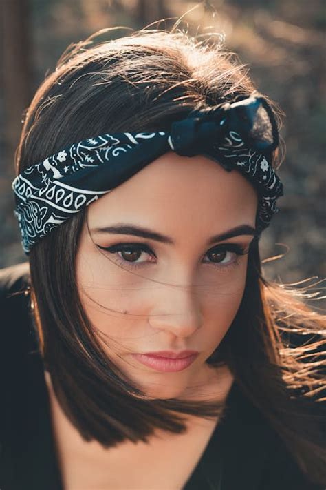 woman wearing headset  neck  stock photo