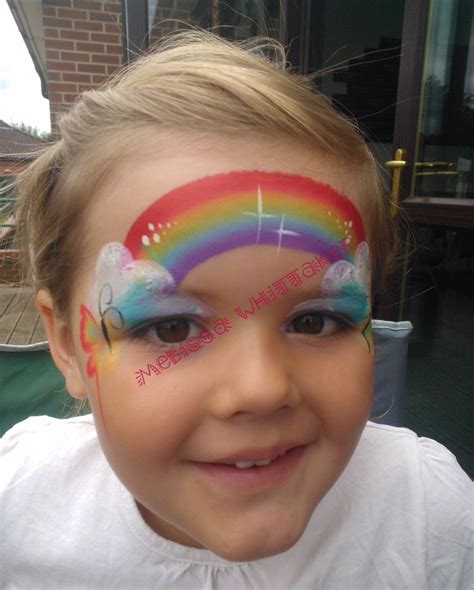 rainbow paint face 6