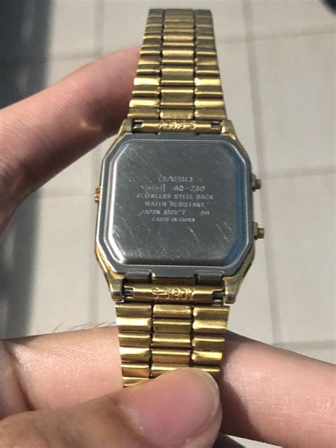 Vintage Casio AQ230 Gold, Women's Fashion, Watches & Accessories ...