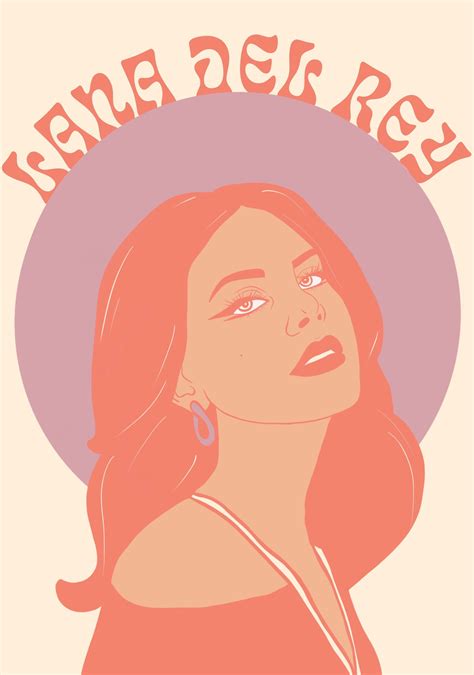 Lana Del Rey Lana del Rey art Illustration Realistic | Etsy