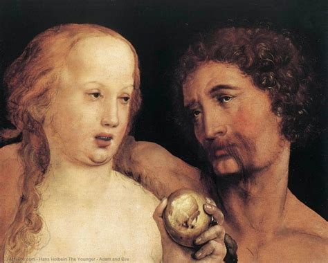 Order Artwork Replica Adam and Eve, 1517 by Hans Holbein The Younger