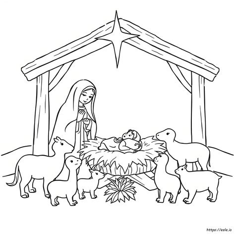 Hojas Para Colorear De La Natividad