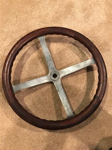 Vintage wooden steering wheel - Memorabilia, Toys, Art, Signs, Clothing ...