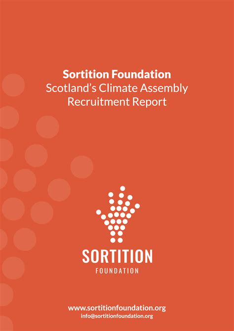 Scotland's Climate Assembly Recruitment Report - Sortition Foundation