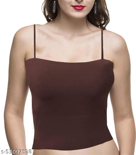 Camisole Corset Top Sphagetti in Brown Color for Girls Free Size ( 28 ...