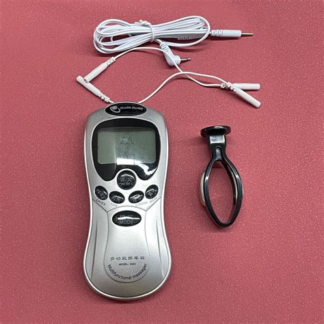 E-Stim Shock Cock Ring Extender Anal Butt Plug Urethra Sounds Penis