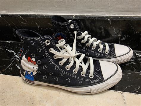 Converse x Hello Kitty Chuck Taylor All Star Hi Top Black Stars Shoes