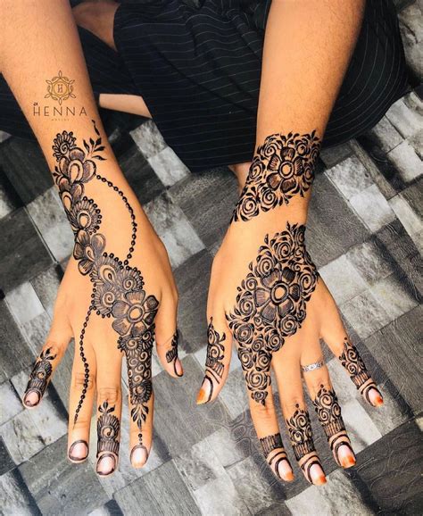 Flower Henna Designs For Hands | Best Flower Site