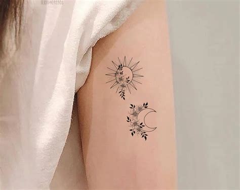 sun in moon tattoo 3