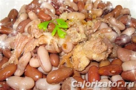 Фасоль с тушенкой - калорийность, состав, описание - Calorizator.ru