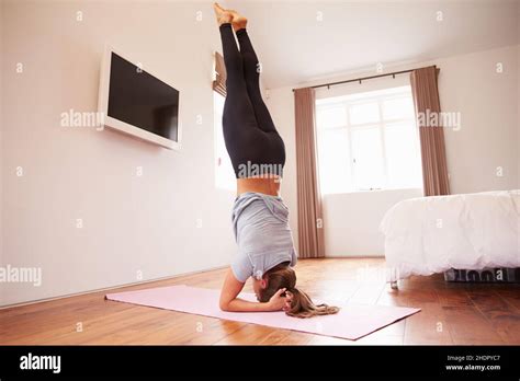 woman gymnastics female ladies  res stock photography  images alamy