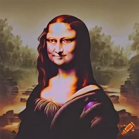 Famous portrait of the Mona Lisa on Craiyon