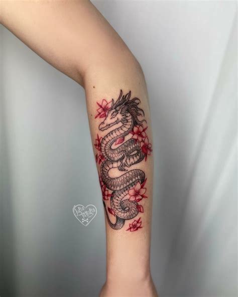 11+ Women's Feminine Dragon Tattoo Ideas That Will Blow Your Mind!