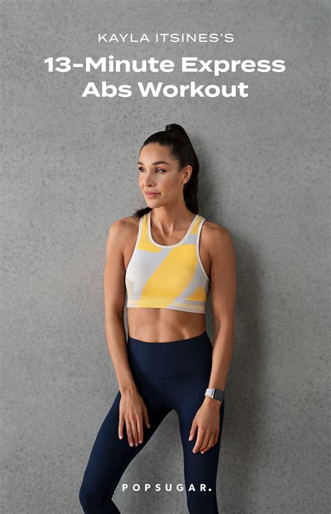 Kayla Itsines's BBG Zero-Equipment Express Abs Workout | POPSUGAR Fitness