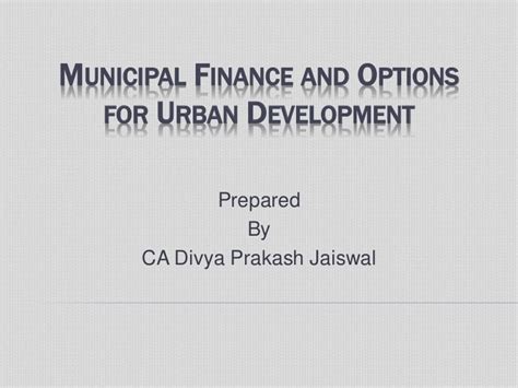 municipal finance