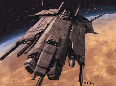 Speedpaint: Starship by MK01 on DeviantArt