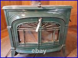 Green Vermont Casting wood stove | Cast Iron Stove