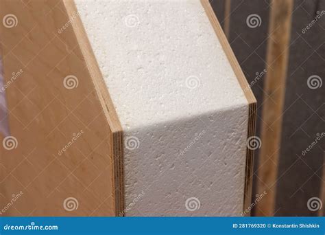 layer  construction foam insulation stock photo image
