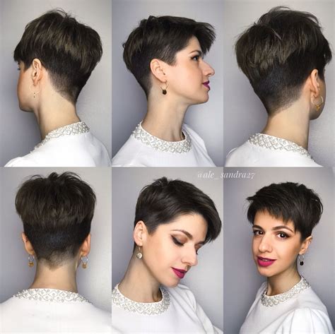 Brown Pixie Cut 360 view @ale_sandra27 | Thin hair pixie, Short hair