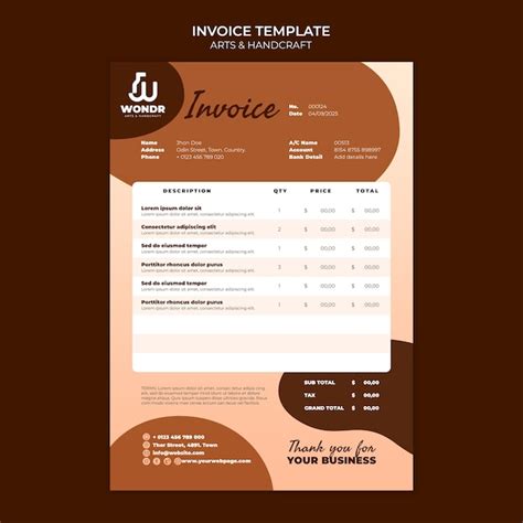 Free PSD | Flat design art and craft template